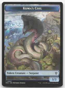 Koma's Coil // Tentacle Double-sided Token 7-9 MKC MTG Magic NM - Image 1