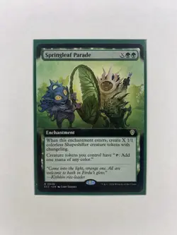 MTG Springleaf Parade #0039 Extended Art Rare Commander: Lorwyn Eclipsed (ECC) - Image 1