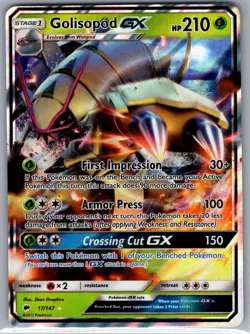 Golisopod GX 17/147 SM - Burning Shadows - Pokemon Card - NM - Image 1