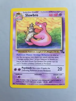 Slowbro 43/62 Pokemon TCG Fossil Set (1999) Uncommon NM - Image 1