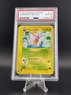2003 Pokemon Skyridge Venomoth Reverse Holo PSA 10 - POP 25 - Image 1