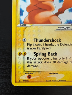 2006 Pokemon Gold Star Pikachu EX Holon Phantoms 104/110 Holo, Holon Phantoms - Image 3