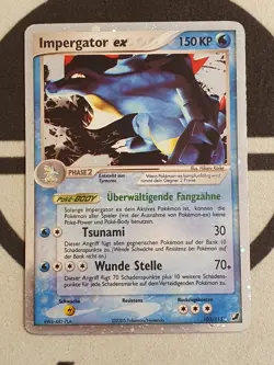Pokemon Karte Impergator EX 103/115 Verborgene Machte Set Deutsch Holo Pokemon - Image 4