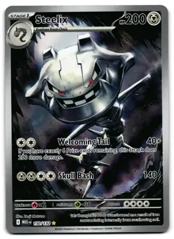 Steelix 150/132 - 🌊 Mega Evolution Illustration Rare Pokemon TCG 🖤 - NM - Image 1