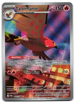 Talonflame 091/088 - 🌊 Perfect Order Illustration Rare Pokemon TCG Holo 🖤 - NM - Image 1
