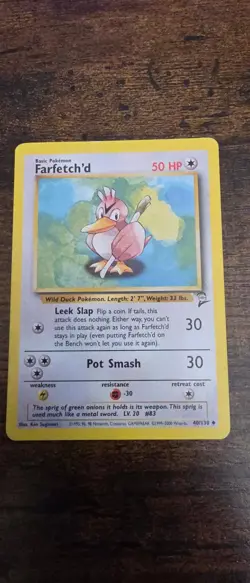 Farfetch'd 27/102 Uncommon Base Set Unlimited Pokemon Lightly Played - Image 1