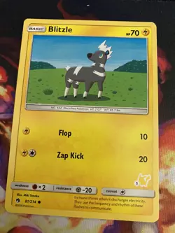 Blitzle 81/214 Common Lost Thunder Pokemon Card Near Mint - Image 1