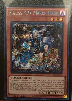 YuGiOh! ALIN-EN023 Maliss P March Hare 1st Edition Secret Rare NEAR MINT - Image 1