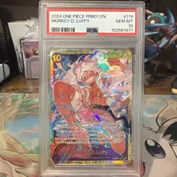 One Piece Monkey D. Luffy PRB01 SEC OP05-119 PSA 10 - Image 1