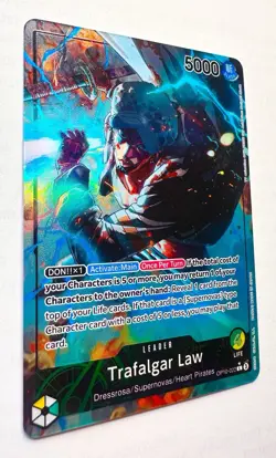 One Piece TCG OP10-022 L⭐ Trafalgar Law - Alt Art - Royal Blood Foil - English - Image 3