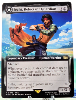 MTG Universes Beyond Final Fantasy Jecht, Reluctant Guardian (Borderless) 0448 - Image 1