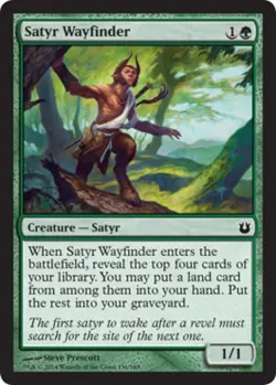 Satyr Wayfinder - Light Play MTG Born of the Gods - Image 1