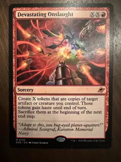 Devastating Onslaught : MTG / Edge Of Eternities #0132 / NM - Image 1