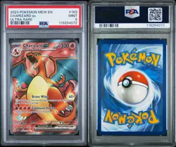 2023 POKEMON MEW EN-151 ULTRA RARE #183 CHARIZARD EX PSA 9 - Image 3