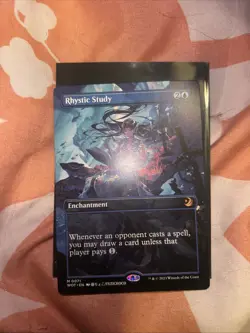 Rhystic Study (Anime Borderless) [WOT - 71] - NM TCG MTG - Image 1