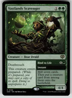 Vastlands Scavenger Rare Secrets of Strixhaven 166 MTG Near Mint 2026 - Image 1