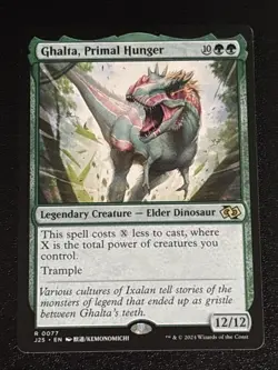 MTG Foundations Jumpstart Ghalta, Primal Hunger Anime 0077 NM Rare - Image 1