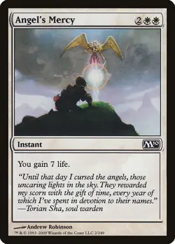 Angel's Mercy Foil Magic 2010 2 NM MTG - Image 1