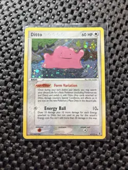 Pokemon Ditto 60 HP Holo Rare EX FireRed & LeafGreen 4/112 Basic 2004 Card - Image 1
