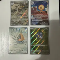 NM Lot Of 4 Illustration Rares: Pokemon TCG - Image 1