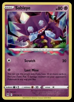 Sableye 070/196 Holo Rare Lost Origin Pokemon Holo NM/M - Image 1