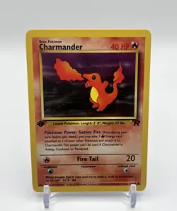 2000 Pokemon Team Rocket First Edition Charmander #50/82 - Image 1