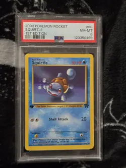 Pokemon Team Rocket Squirtle #68/82 1st Edition Non-Holo - Image 1