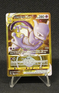 Pokemon TCG Mewtwo VSTAR (Secret) 086/078 Pokemon GO Holo - Image 1