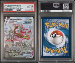 Pokemon 2021 Rayquaza VMAX 218/203 Alt Art Evolving Skies GEM MINT PSA 10 - Image 1