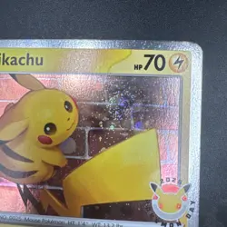 Pikachu 051 /162 Stamped 2026 Pokemon Day 30th Anniversary Promo Cosmos SWIRL - Image 3