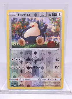 Pokemon Snorlax 140/202 Swsh01: Sword & Shield Reverse Holo - Image 1