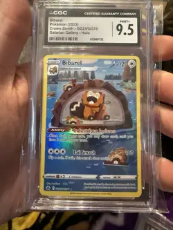 Bibarel GG25/GG70 - Crown Zenith Galarian Gallery 2023 Pokemon - CGC 9.5 - Image 1