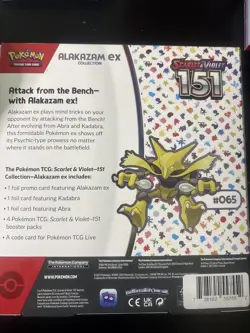 Pokemon TCG: Scarlet & Violet-151 Alakazam ex Collection Booster Box 820650855269 - Image 2
