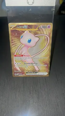 Pokemon Mew ex metal Full Art Holo Hyper Rare SV 151 205/165 180 HP English - Image 1