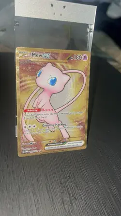 Pokemon Mew ex metal Full Art Holo Hyper Rare SV 151 205/165 180 HP English - Image 5