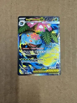Pokemon TCG Mega Venusaur ex 155/132 Mega Evolutions Secret Rare - Image 1