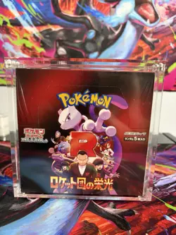 Sealed Pokemon Japanese Glory of Team Rocket SV10 Booster Box With Acrylic. - Image 1