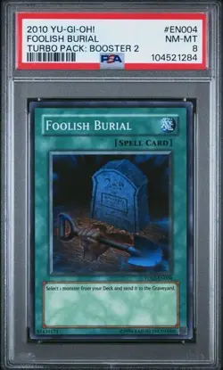 Foolish Burial TU02-EN004 YuGiOh Turbo Pack: Booster Two - PSA 8 - Image 2