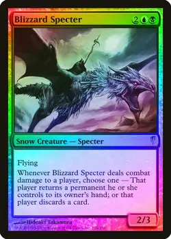 Blizzard Specter FOIL Coldsnap HEAVILY PLD Blue Black Uncommon MTG CARD ABUGames - Image 1