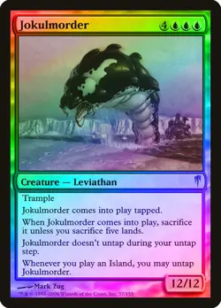Jokulmorder FOIL Coldsnap NM Blue Rare MAGIC THE GATHERING MTG CARD ABUGames - Image 1