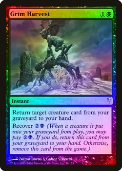 Grim Harvest FOIL Coldsnap PLD Black Common MAGIC THE GATHERING CARD ABUGames - Image 1