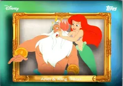 2026 Topps Disney Neon FF-19 Ariel & King Triton Family First Insert Card NM - Image 1