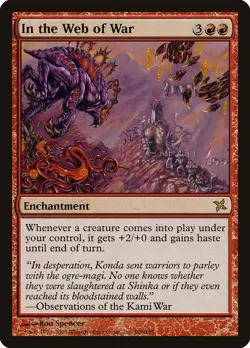In the Web of War Betrayers of Kamigawa NM Red Rare MAGIC MTG CARD ABUGames - Image 1