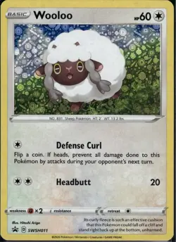 Wooloo Holo Promo SWSH: Sword & Shield Promo Cards SWSH011 NM - Image 1