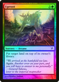 Uproot FOIL Betrayers of Kamigawa NM Green Common MAGIC MTG CARD ABUGames - Image 1