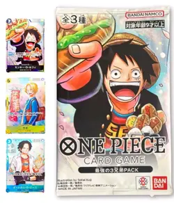 Strongest Three Brothers PACK P-073 074 075 One Piece Promo Card Saikyo Jump JP - Image 1
