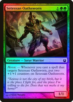Setessan Oathsworn FOIL Born of the Gods NM Green Common MAGIC CARD ABUGames - Image 1