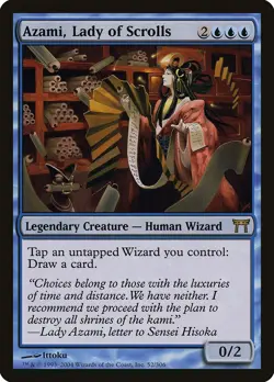 Azami, Lady of Scrolls Champions of Kamigawa NM Blue Rare MAGIC CARD ABUGames - Image 1