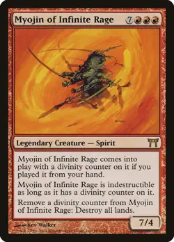 Myojin of Infinite Rage Champions of Kamigawa PLD Red Rare MTG CARD ABUGames - Image 1