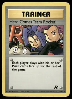 Pokemon Cards Here Comes Team Rocket! 71/82 Team Rocket Rare LP - Image 1